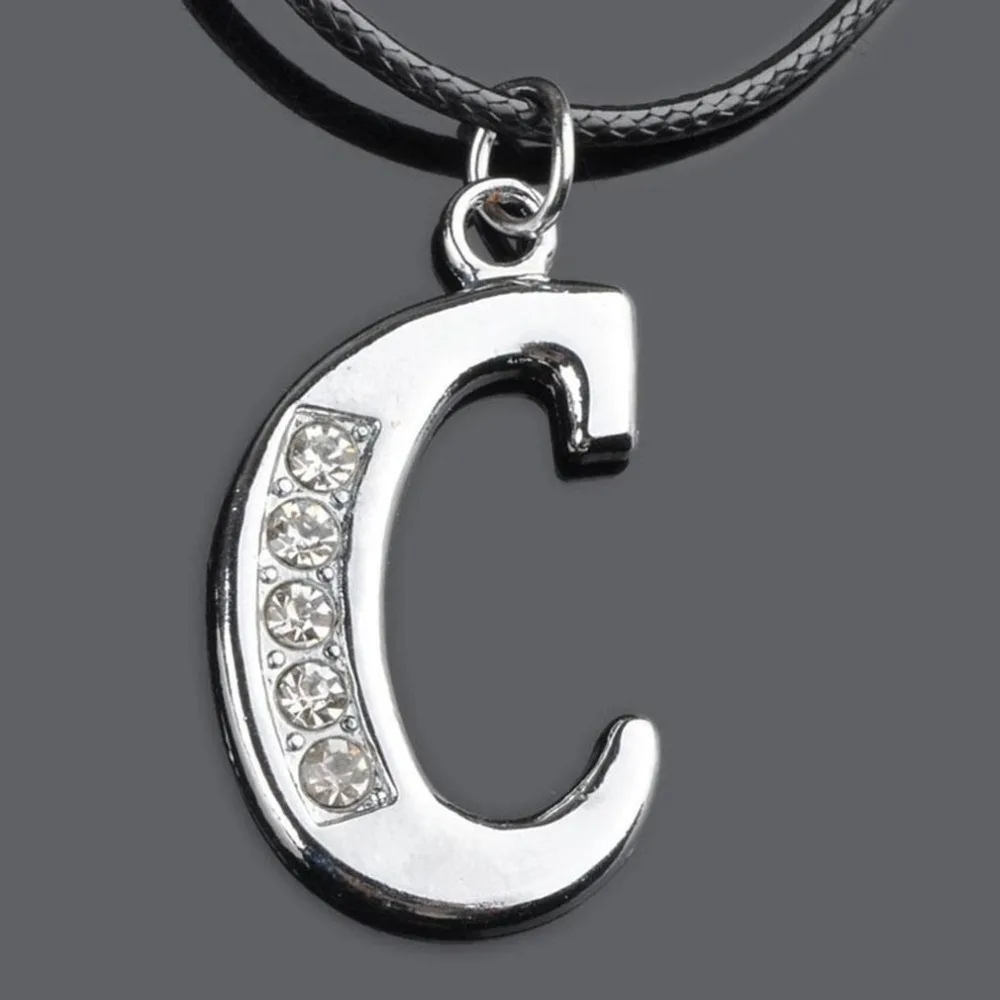 Модное английское ожерелье с надписью Алфавит буквы A Z из нержавеющей стали