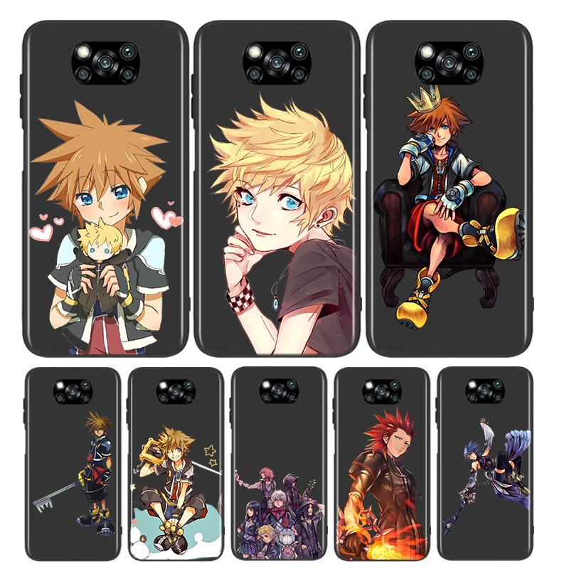 Мягкий чехол для телефона с аниме Kingdom Hearts Xiaomi Civi Poco X3 NFC M2 X2 F2 F3 GT M3 F1 Pro Mi Play Mix 3 A3 A2 A1