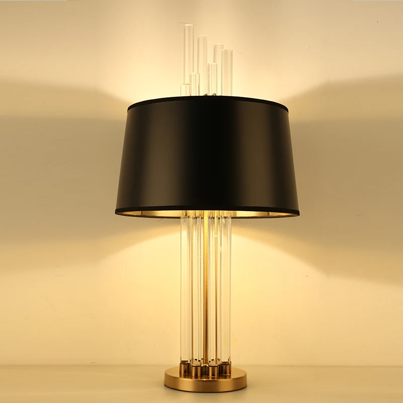 Post Современные хрустальные Fabrict настольная лампа для кабинет Fabrictlampforroom lampara де