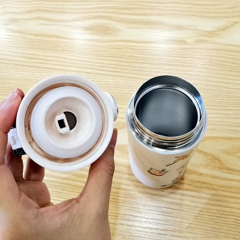 Термос чашка Женская портативная маленькая милая девушка сердце вода из