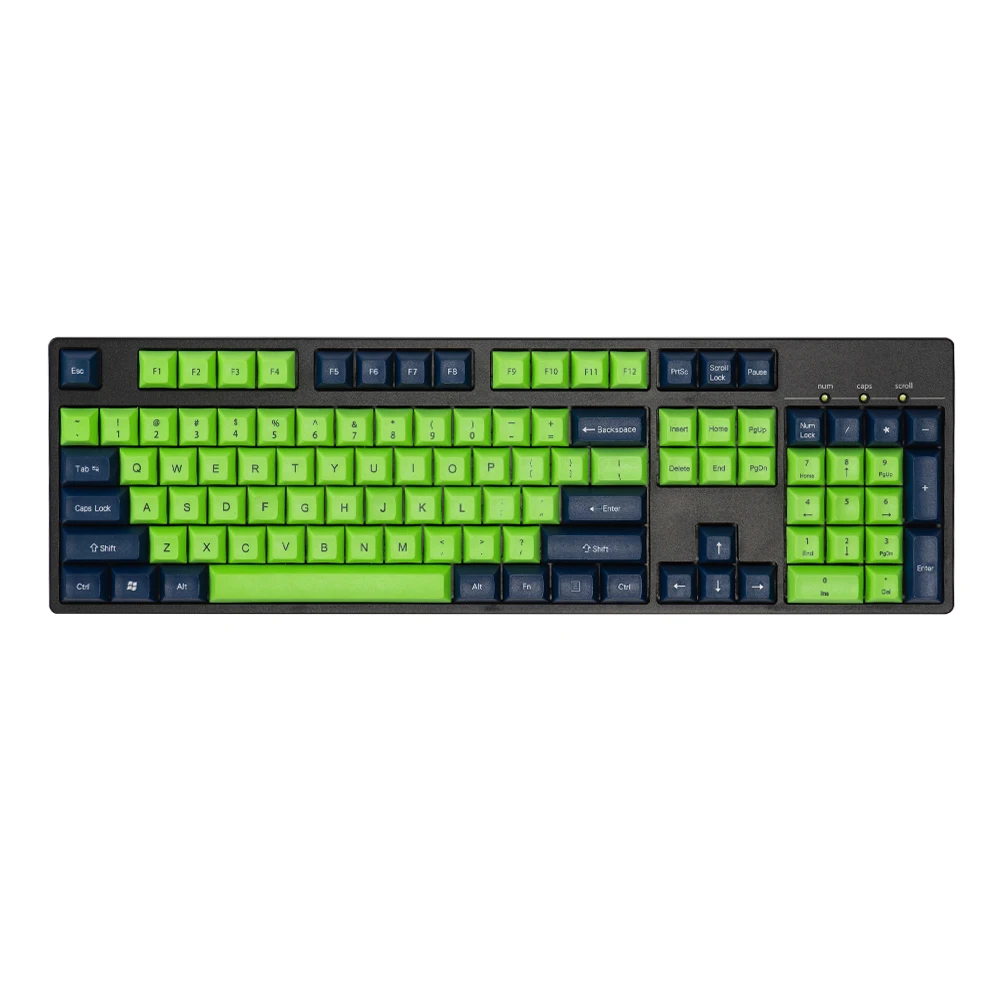

Зеленый синий PBT Keycaps DSA контур Лазерная Передняя гравировка для MX Переключатель механическая клавиатура стандартная 104 клавиши