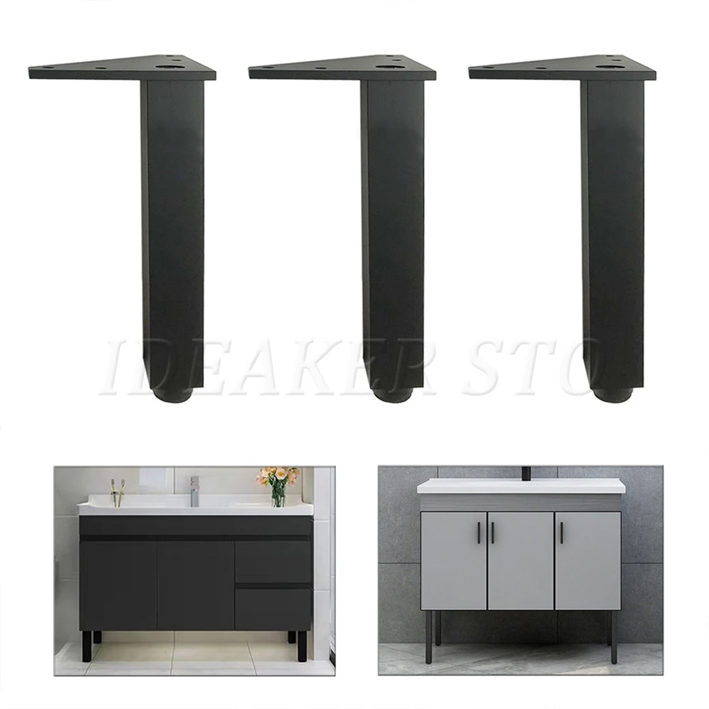 1/4Pcs Metal Furniture Legs with Screws, Heavy Duty Modern Style Furniture Sofa Legs for Cabinet tv stands dressers beds