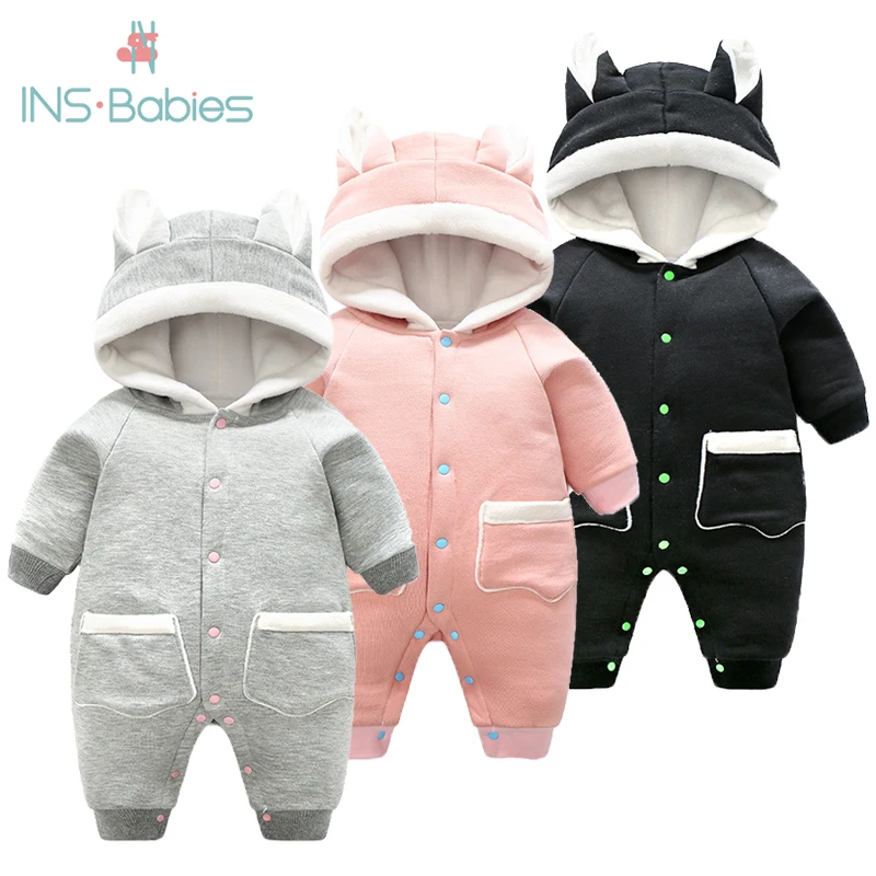 Коллекция 2020 года зимняя одежда для новорожденных утепленная плюшевая верхняя