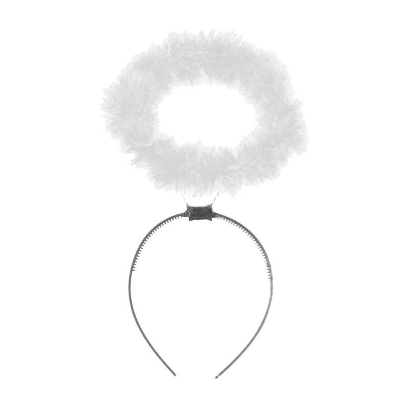 Angel Aura Headband for Girl Women Lady Hair Hoop Hair Masquerade Decoration Hair Clip Halloween Christmas Party Costume