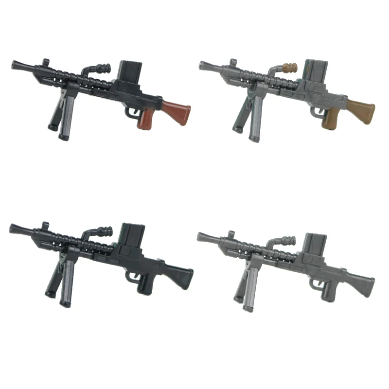 Новый MOC военное оружие ZB26 пушки Мини Строительные блоки WW2 Чешская модель оружия