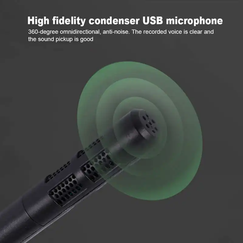 USB микрофон для прямой трансляции регулируемый конференц связи офиса игрового