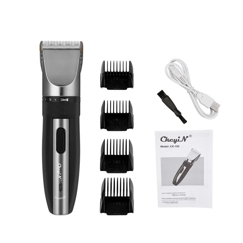 

CkeyiN Beard Hair Trimmer Hair Clipper Cordless Professional Haircut Grooming Kit Rechargeable Adjustable Ceramic Blade Shaver