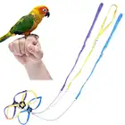 Регулируемые мягкие попугаи шлейка для птицы поводок для домашних животных поводок для уличных тренировок и игр