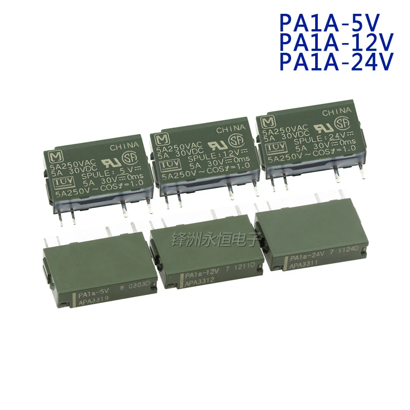 10 шт./лот реле PA1A 5V 12V 24V APA3319 APA3311 APA3312 APAN3105 AN3124 APAN3112 4PIN 5A250VAC|relay 10pcs|apa3312 relay10pcs relay |