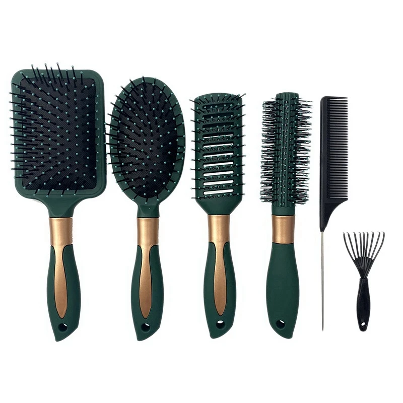 

6Pcs Detangling Brush Wet&Dryer Hair Brushes for Women Curling Comb for All Hair Types