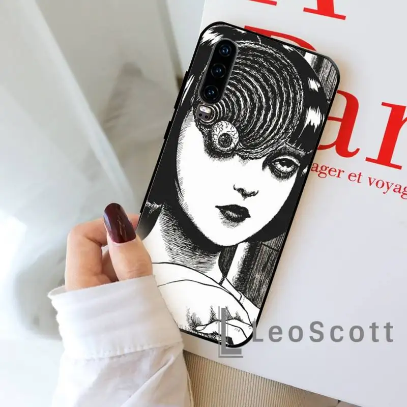 

Junji Ito Tees Horror Phone Case For Huawei honor Mate P 9 10 20 30 40 Pro 10i 7 8 a x Lite nova 5t