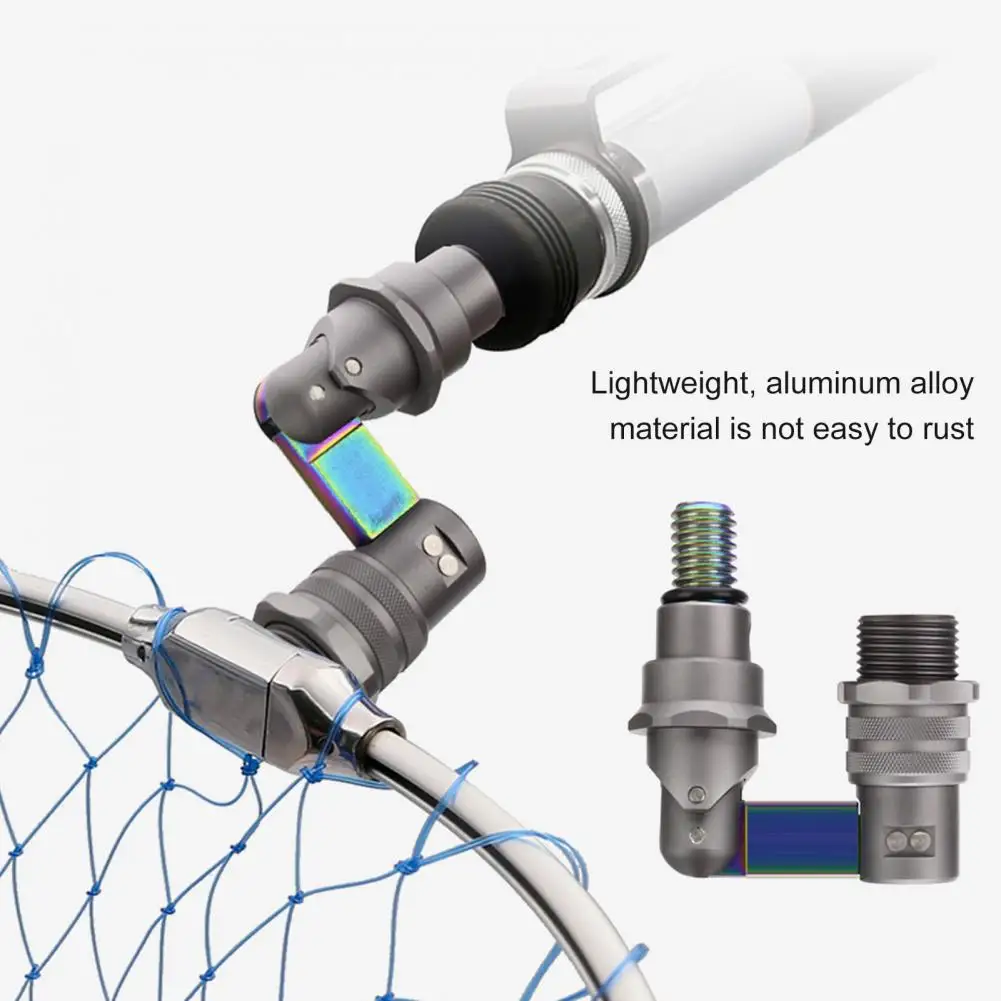 

Foldable Portable Aluminum Alloy Dip Net Adapter Connector Fishing Tackle Tool Alloy Dip Adapter Connector Fishing Tackle Tool