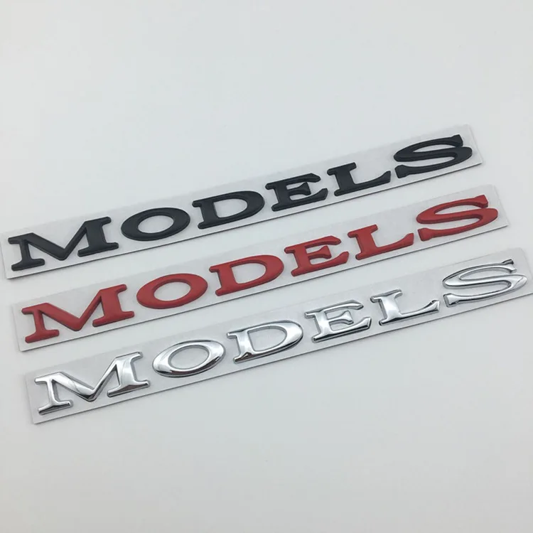 

Автомобильная 3D металлическая наклейка с буквами для модели Tesla, модель Y Modely 2021, замена английского алфавита, наклейка, значок, эмблема, аксе...