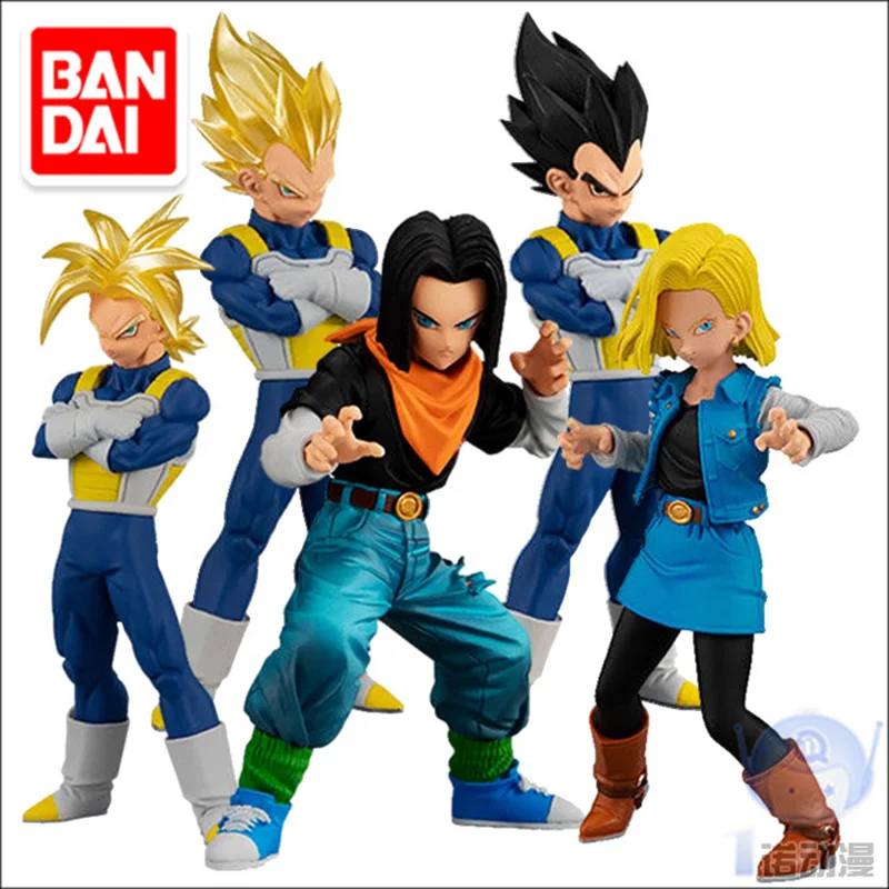 

Bandai Gacha Action Figure Dragon Ball Super HG Series 08 Android 17 18 Vegeta IV PVC Figure Model Toys Figurine