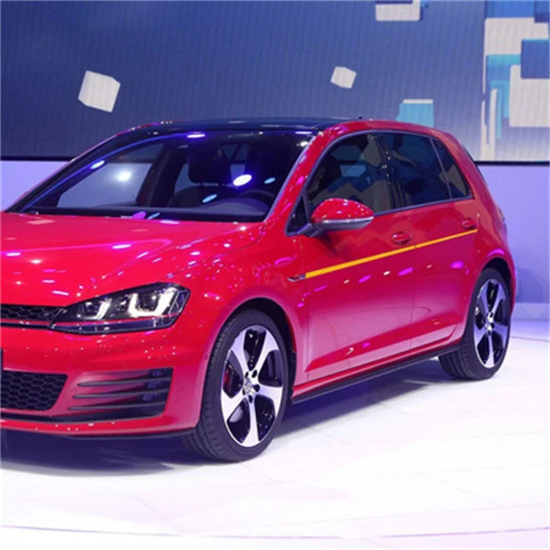 2 шт. для Volkswagen VW Polo Golf автомобильные наклейки на талию дверь боковая юбка длинные
