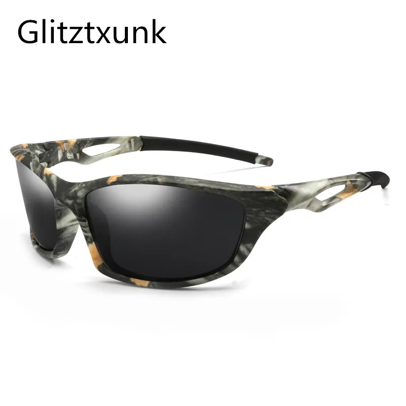 Солнечные очки Glitztxunk поляризационные UV400Oculos Mascul мужские в стиле ретро с принтом