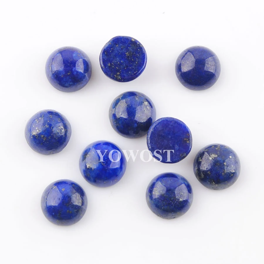 

Бусины круглые из натурального лазурита, 6 мм, без отверстий, 20 шт., QU3282