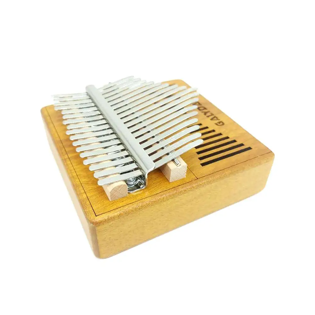 

Kalimba 17 Key Mahogany Body Thumb Piano Wooden Color Mbira Musical Instrument Thumb Piano Finger Keyboard Sanza Mini Piano