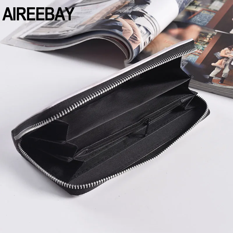 AIREEBAY/женские кошельки с 3D принтом из мягкой искусственной кожи с кошками и животным узором, монета с изображением женщины, кошелек, маленькие сумки, кошелек, сумки