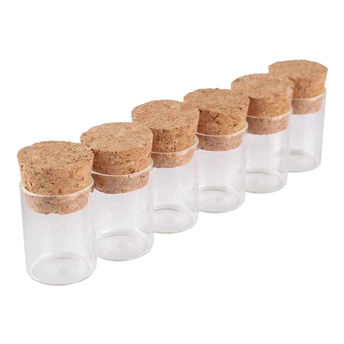 

100 pieces 5ml 22*30mm Small Glass Tubes Glass Bottles Glass Vials with Cork for DIY Craft Accessory