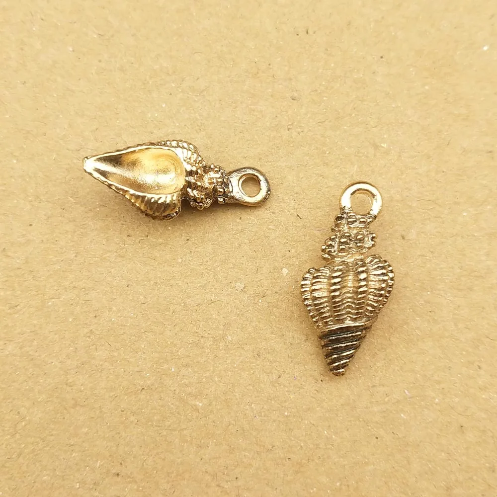 10 шт. 9x19 мм раковины Подвески эмаль для изготовления браслета Ассорти ювелирные