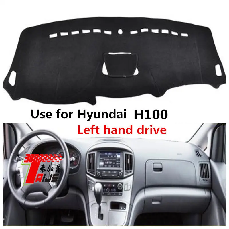 

Taijs, чехол для приборной панели автомобиля из полиэстера с левым рулем, коврик для приборной панели для Hyundai H100, Grand StareX 2010, 2011, 2012, 2013, 2014