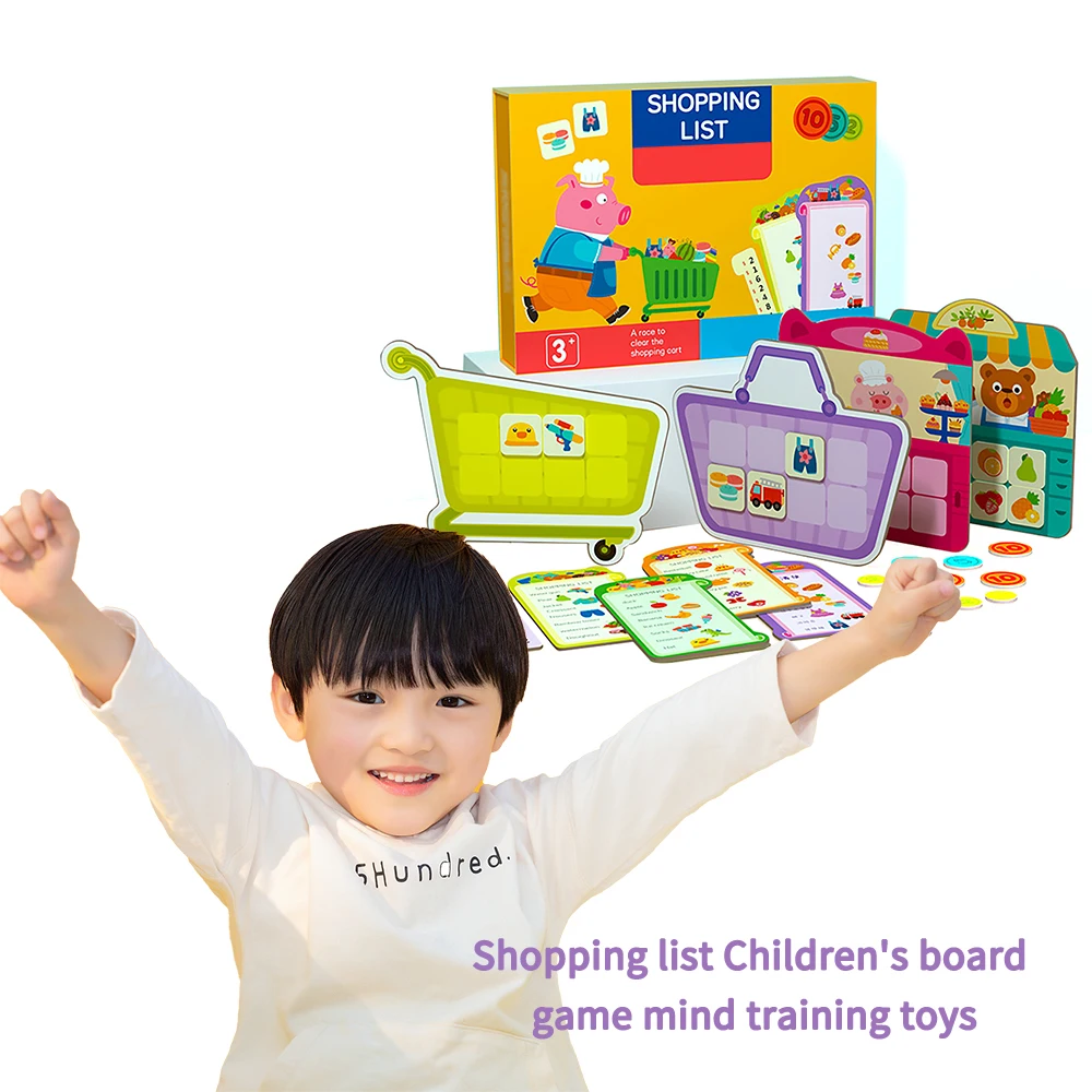 

Shopping List Jigsaw Game Thinking Training Parent-Child Interactive Table Games Learning Toys Educational Toys Girl Gift