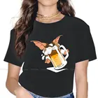 Женская футболка с надписью Don't Get He Wet, топы Gremlins, Mogwai Gizmo с надписью Crewneck для девушек, 4XL, женская футболка, милый подарок с юмором