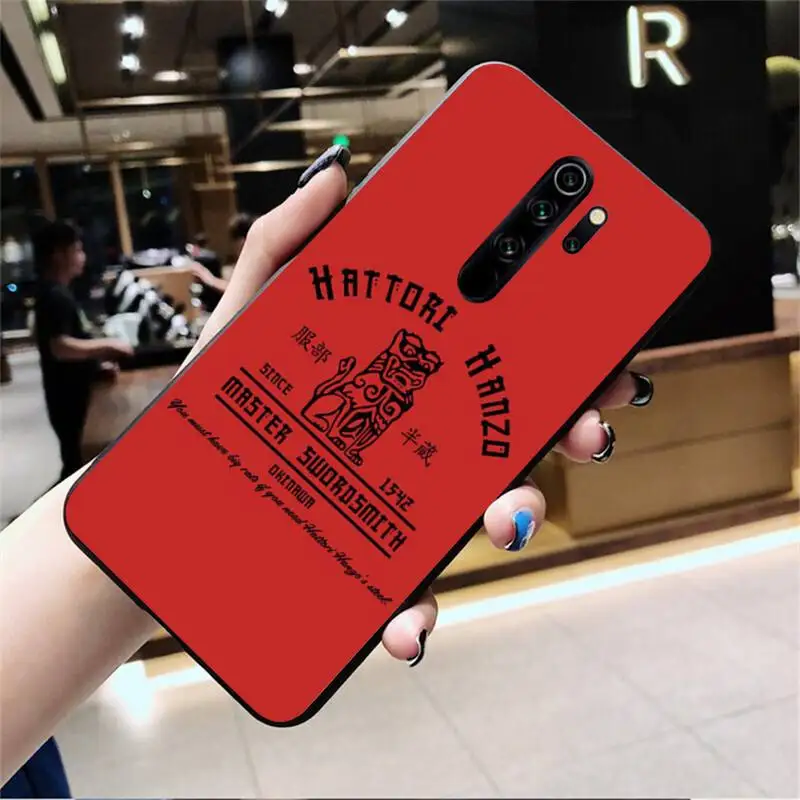 

HPCHCJHM hattori hanzo Soft Rubber Phone Cover for Redmi Note 9 8 8T 8A 7 6 6A Go Pro Max Redmi 9 K20