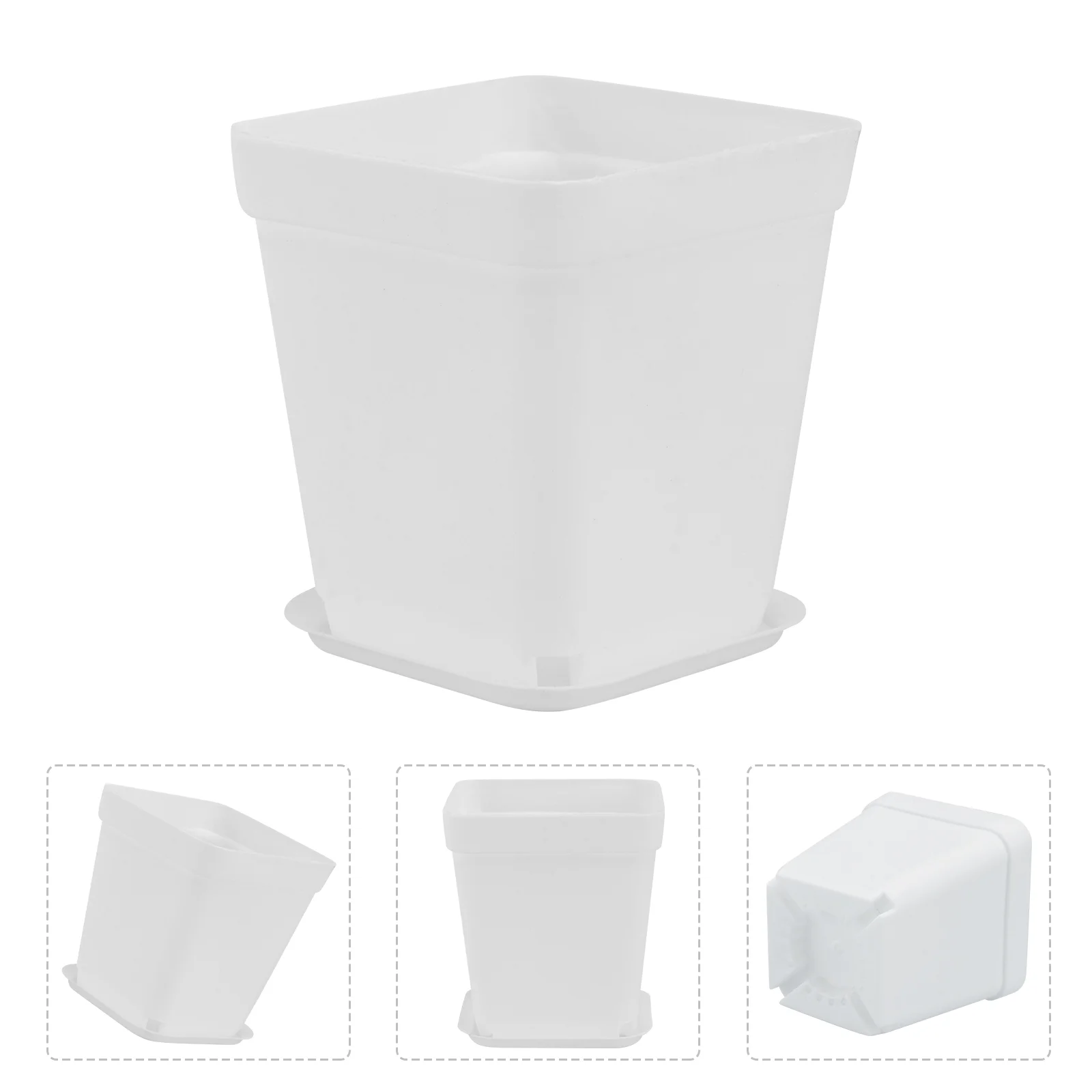 Квадратный цветочный горшок 10 шт. миниатюрные декоративные цветочные горшки