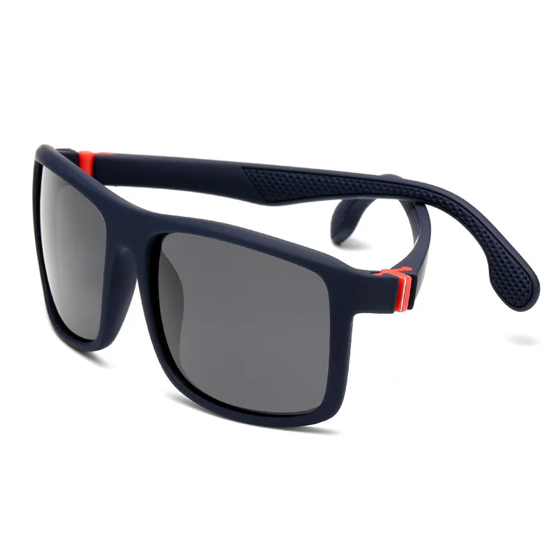 C2 blue black HBK Новая мода мужские поляризованные солнцезащитные очки для вождения TR90 ноги светлее дизайн солнцезащитные очки особая дверная петля классические очки UV400 - Цвет линз: C2 blue black