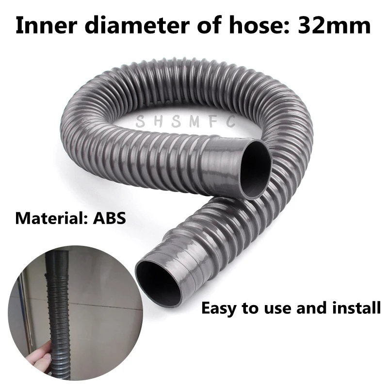 

1pc 32mm Length 30~500cm Size Aquarium Corrugated Pipe Durable Fish Tank Inlet Outlet Hose Gardens Water Pipe Supplies Fittings