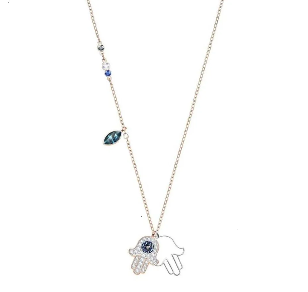 Высокое качество swa новая удача ладонь Мода оригинальный ожерелье ювелирные