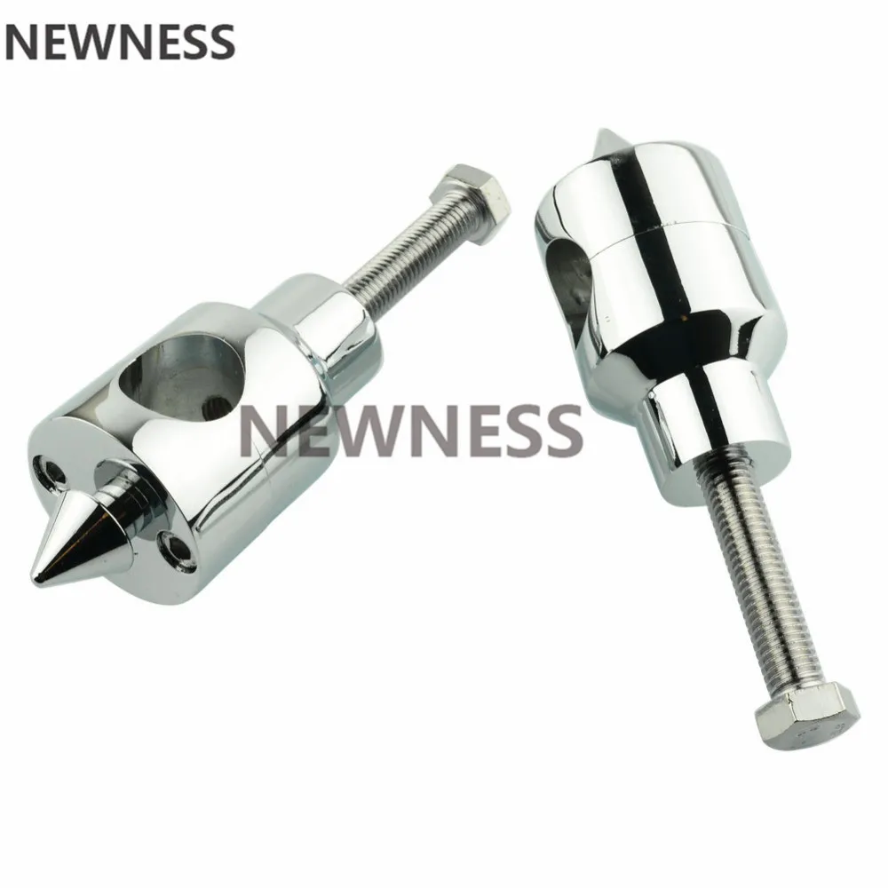 Универсальный хром черный круглый 1 &quot25 мм зажимы для руля Harley Yamaha Suzuki Honda Kawasaki