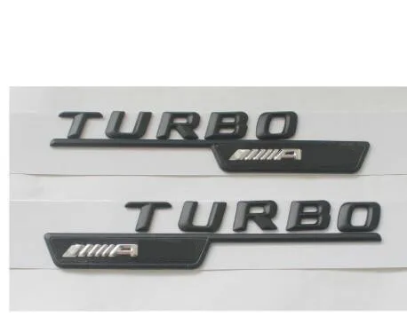 Матовый черный Fender 3D буквы для TURBO/AMG эмблемы значки Mercedes|Эмблемы| |