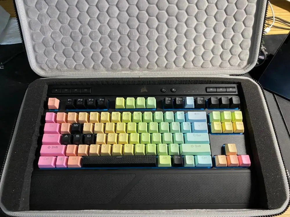 

Protection DIY Carry Case Bag Cover for USCorsair K63 Mechanical Keyboard Pre-cut Sponge Storage Box