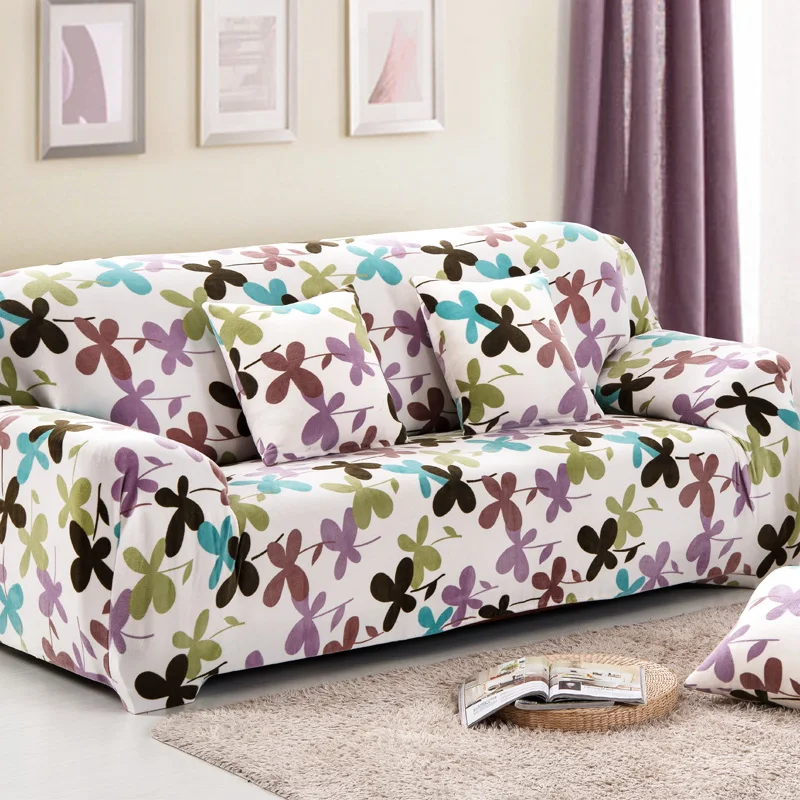 Теплый плюшевый чехол для дивана плотный эластичный зимний чехлы гостиной 1/2/3/4