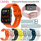 Ремешок силиконовый для Huami Amazfit GTS 3 2, цветной спортивный браслет для Xiaomi Amazfit GTS 2 Mini, 20 мм