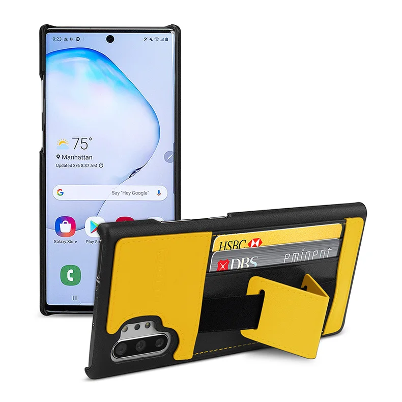 Многофункциональная сумка из натуральной коровьей кожи для samsung Galaxy Note 10 Plus, чехол-кошелек с отделениями для карт, флип-чехол Note 10