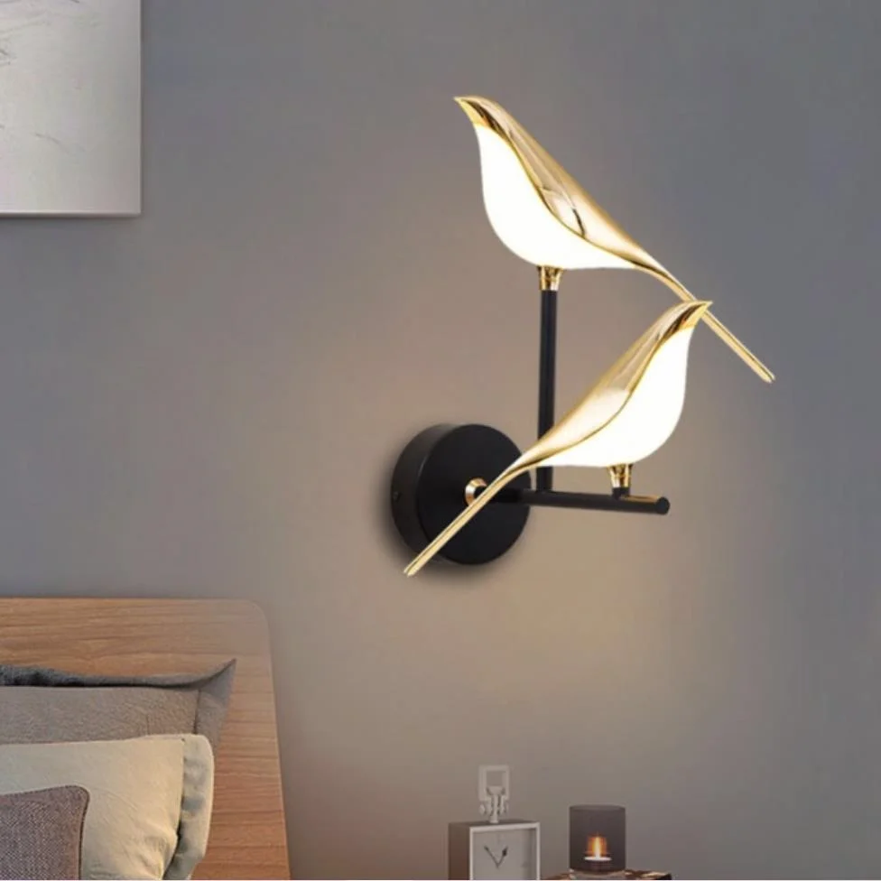 

Lovely Bird LED Wall Lamp Living Room Bedroom Aisle Lighting Fixtures Home Decoration Surface Mount Sconce
