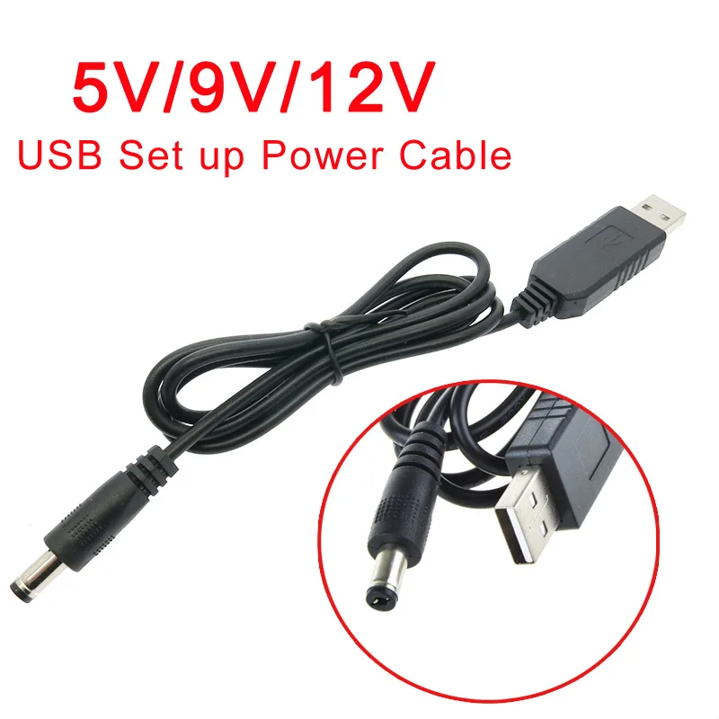 1 м/3 3 фута USB усилитель мощности 5 в постоянного тока до 9/12 Step UP конвертер адаптер