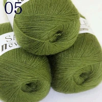 sale super soft pure 3x50gr sable cashmere wrap shawls hand knitting wool crochet yarn olive243 05 3