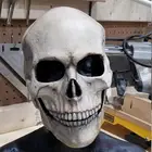 Страшная маска с черепом на всю голову, креативная страшная маска, маска с черепом из смолы, маска с черепом на всю голову, маска с ужасами, маска с большими призраками