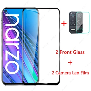 for realme narzo 30 5g glass for realme narzo 30 5g tempered glass screen protector camera len film for realme gt 7 8 pro 5g c21 free global shipping