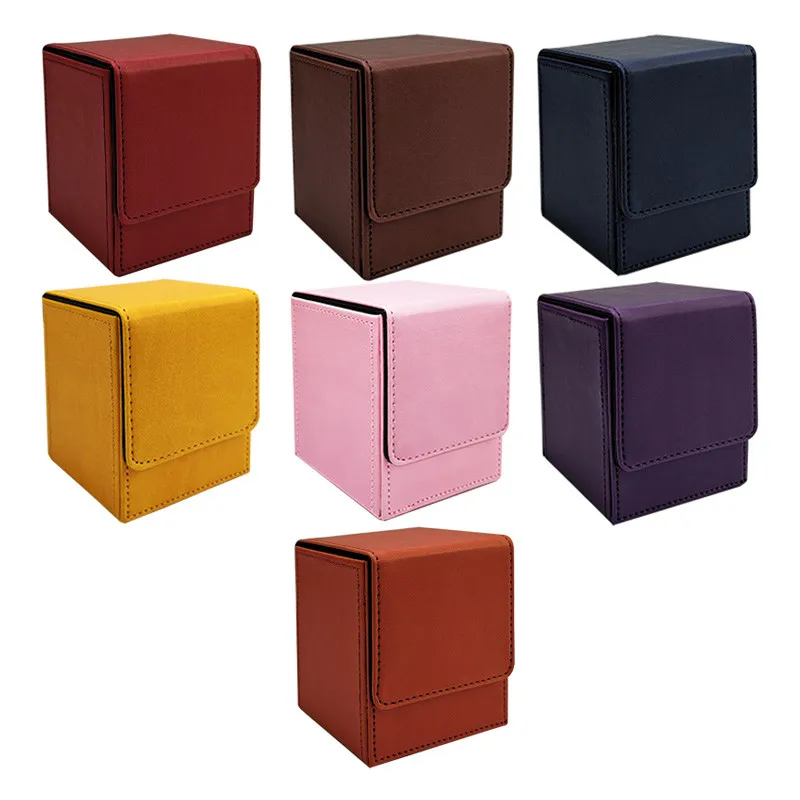 

Высокое качество 80*82*103 мм 100 + вместительная коробка для карт чехол для карточек коллекция контейнеров для настольных игр Футляр для карт