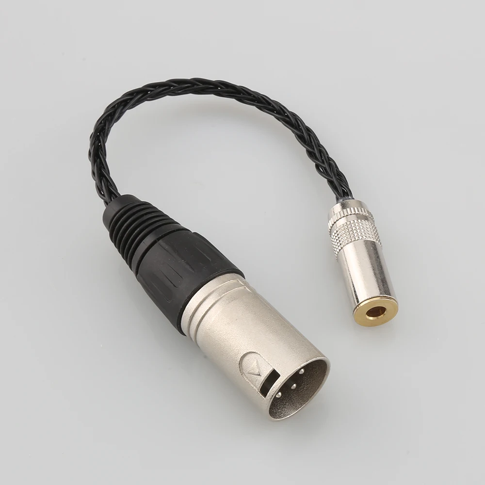 Кабель-переходник Hi-Fi 7N OCC 4 мм (гнездо) на 4-контактный XLR сбалансированный штекер