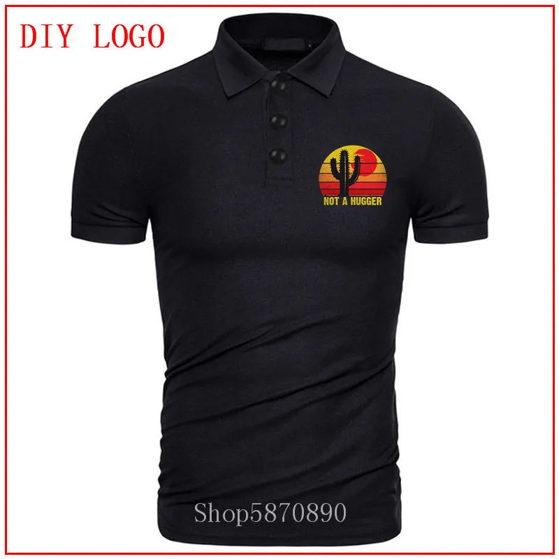 2020 винтажные рубашки поло не хуггеры забавная желтая футболка С КАКТУСОМ Ретро с