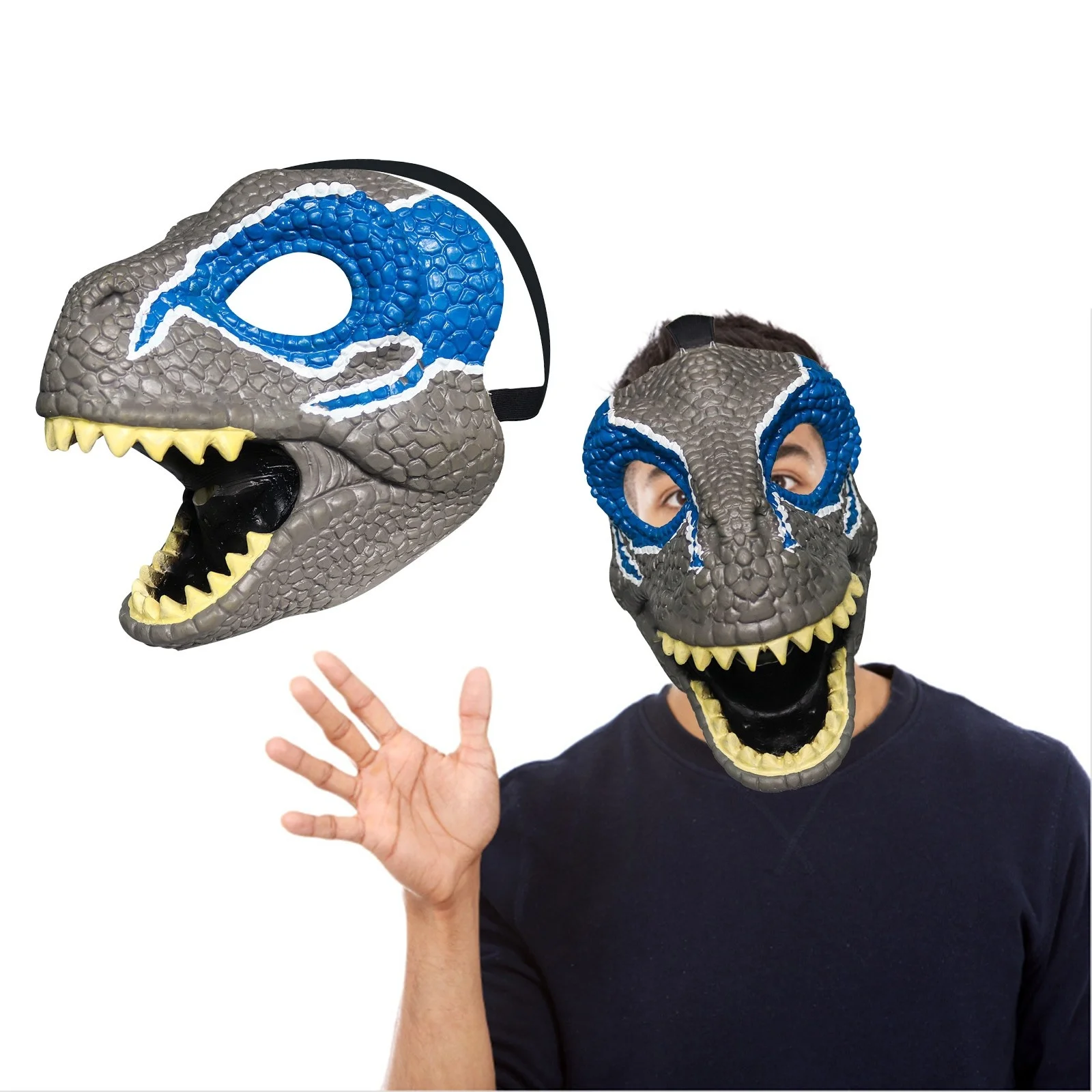 

Halloween mask Dragon Dinosaur Mask Snake Open Latex Tiles Horror Dinosaur Headwear Halloween Theme Cosplay Masquerade Covers