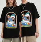 Смешная ретро-Комедия футболка с надписью This Is Me и надписью Stay позитивная Акула атака, мужские и женские футболки