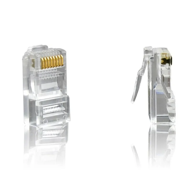 Разъем Rj45 100 шт. разъем категории 5e Cat6 сетевой неэкранированный 8-контактный